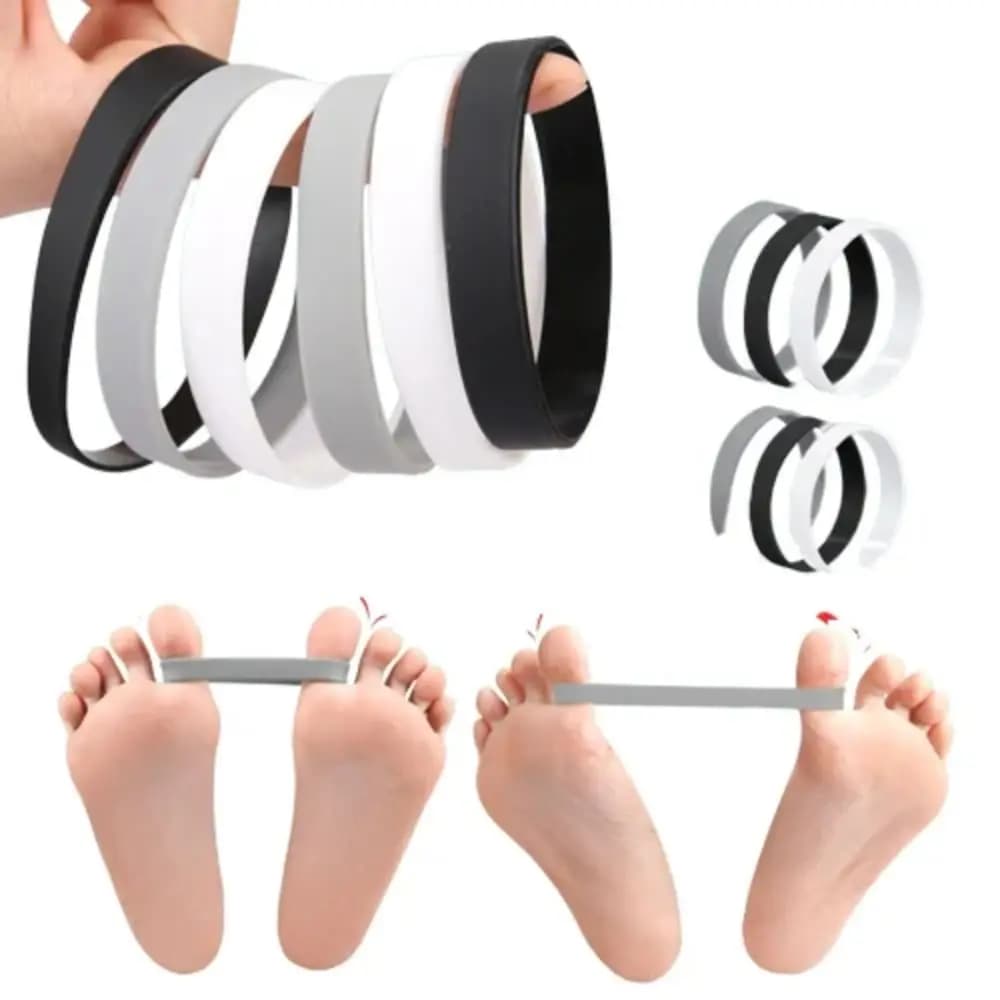Traction tape in Silicone valgo Of Foot exercise corrective exercise belt separator tip thumb elastic band tools for foot care