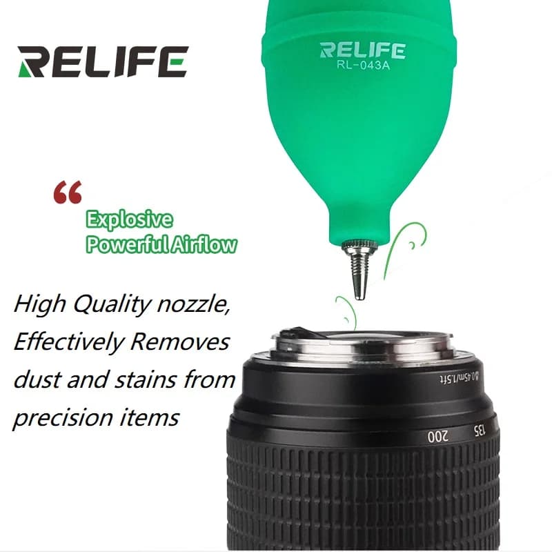 RL-043A 2 Color Air Blower Cleaner Ball With Long and Short Mouth For Removing PCB Card Keyboard Camera Target