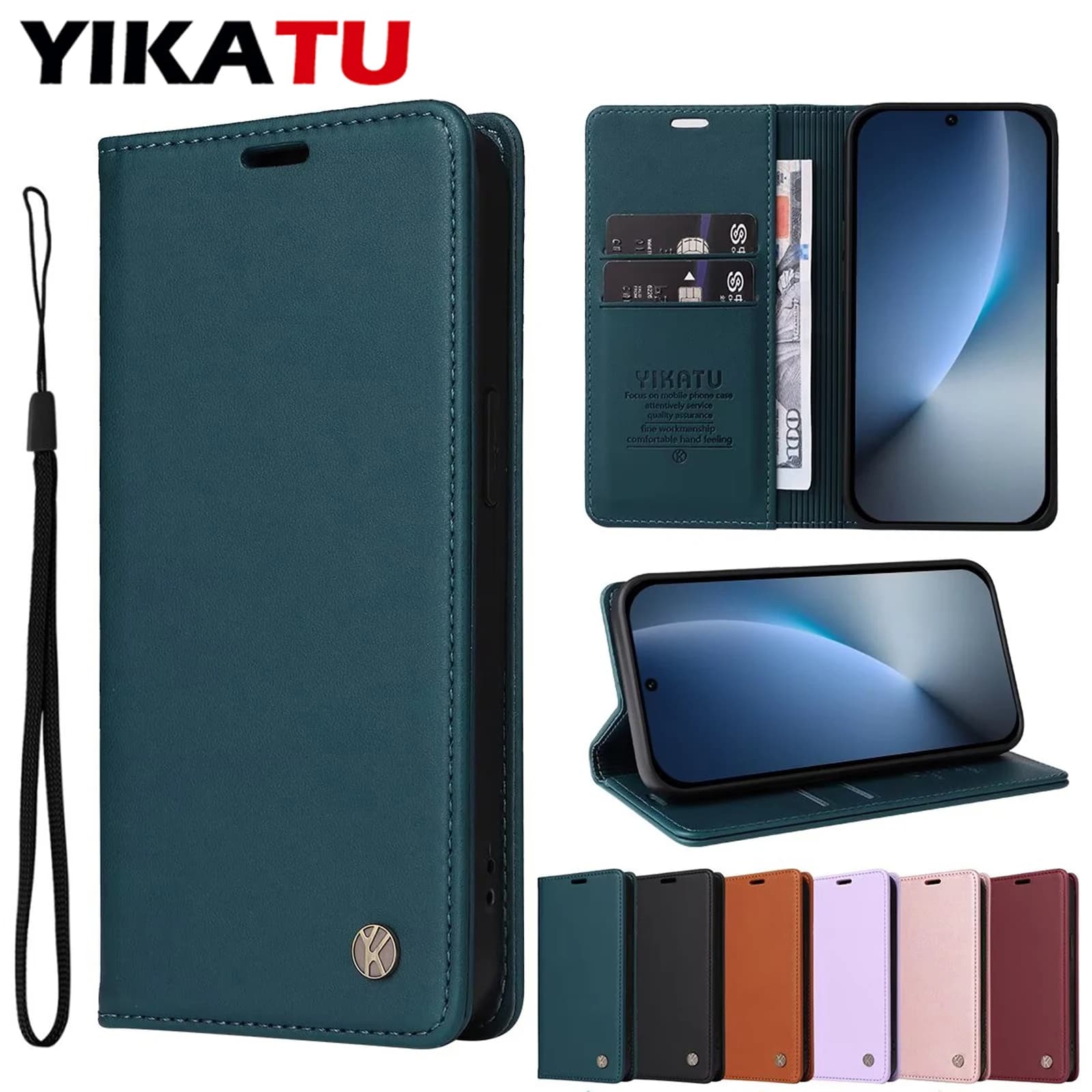 Custodia a Portafoglio Magnetica in Pelle per Xiaomi Redmi Poco A4 5G A3 Pro A1 Plus F4 X7 X6 X5 X4 GT X3 NFC M7 M6 4G M5S M4 M3 F6