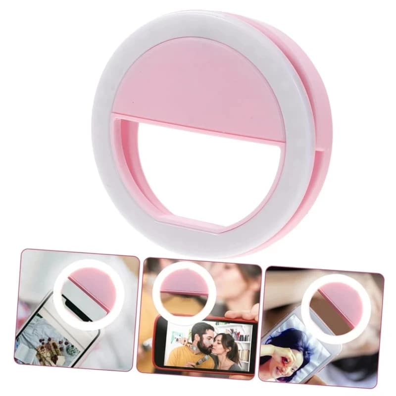 1-4Pcs LED Selfie Ring Light Mobile Phone Clip-On Lamp Portable USpB Charge For New 2026 High For Reliable Electronic Component