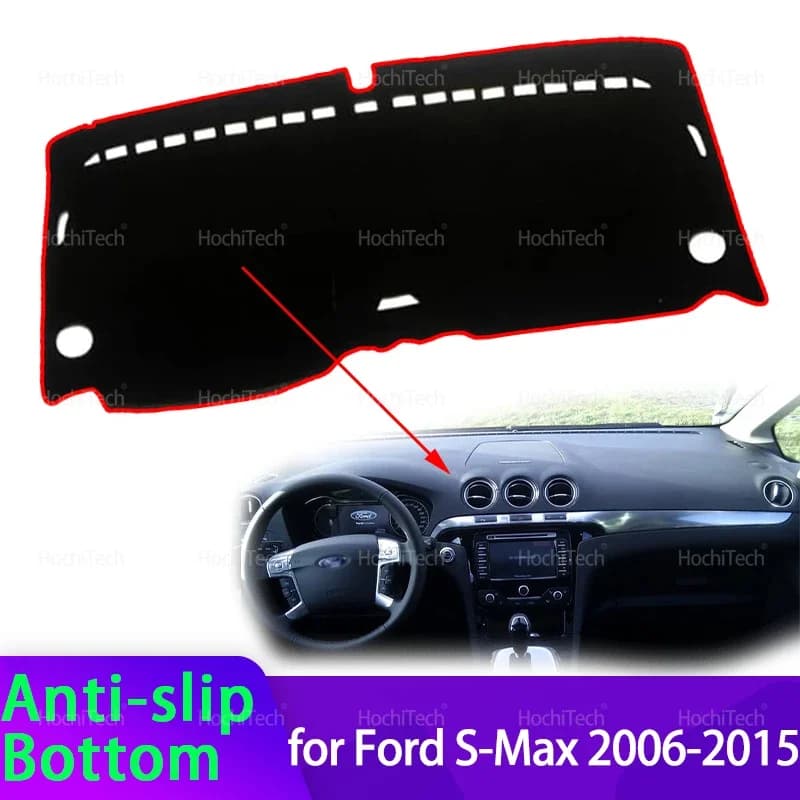 Per Ford S-Max 2006-2015 Cruscotto Auto Copertura Protettiva Pad Cruscotto Parasole Tappeto Anti-UV Dashmat Accessori