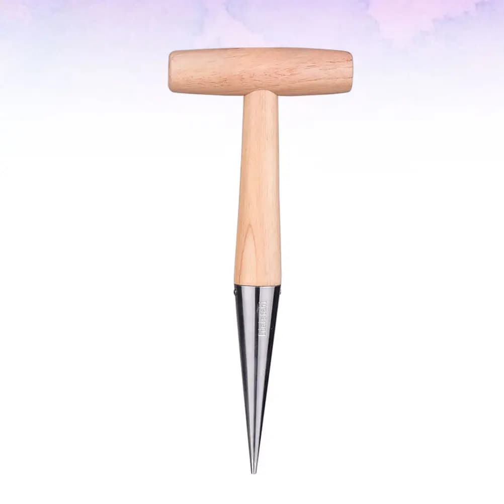 1Pcs Premium Metal Dibber Gardening Hole Puncher for Fertilization Medication Seed Starting Flower Vegetable Planting Weeding