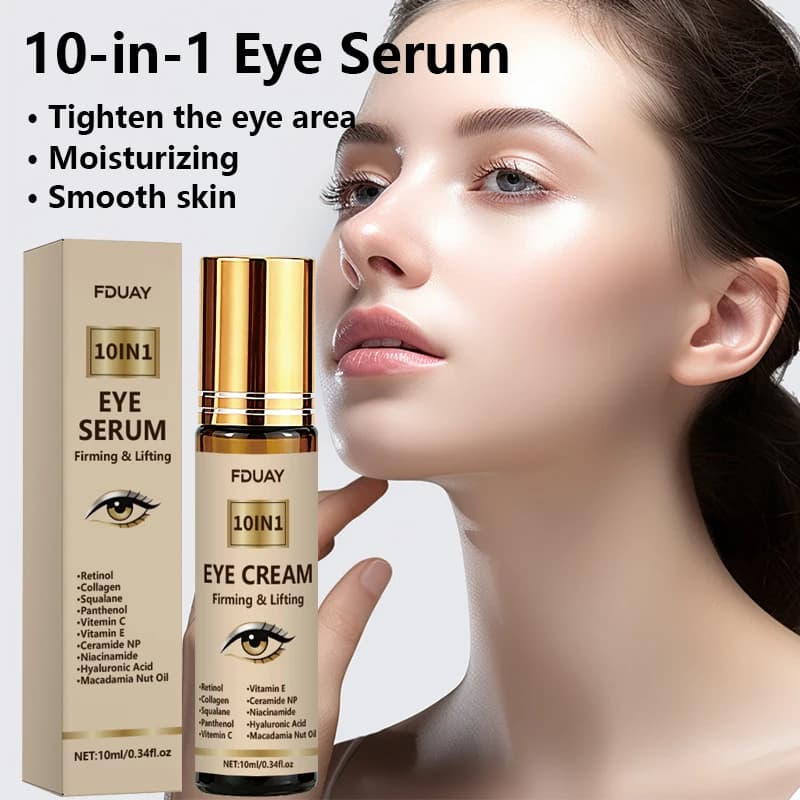 Vitamin C Moisturizing Eye Serum Firming Lifting Reduces Dark Circles Tightens Skin for Ageless Radiance