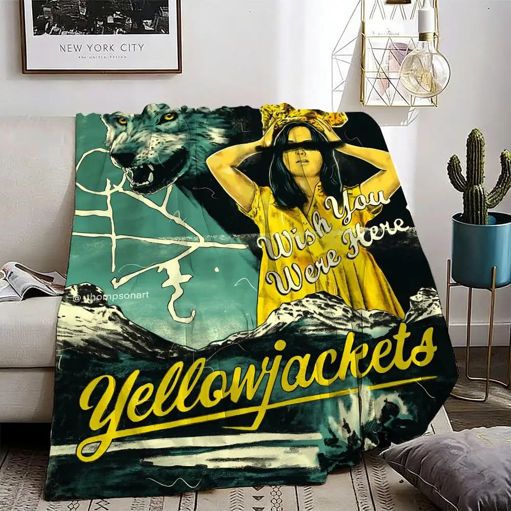 Movie Yellowjackets Throw Lightweight 240g Flannel Blanket Soft Skin-friendly for Summer Cooling