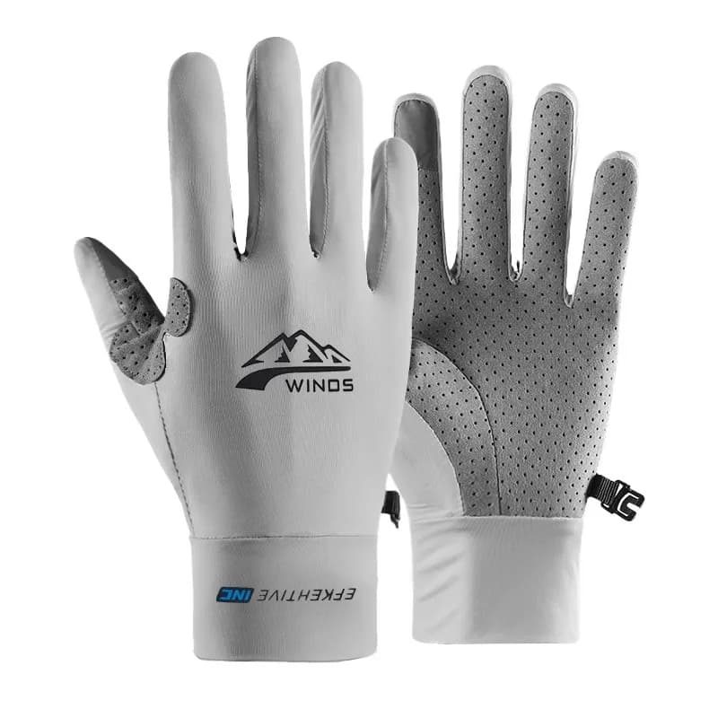 Ice Silk Touchscreen Fishing Gloves Anti-slip Fitness Gloves with UV Protection Man Woman Summer Bike Elastic Gloves