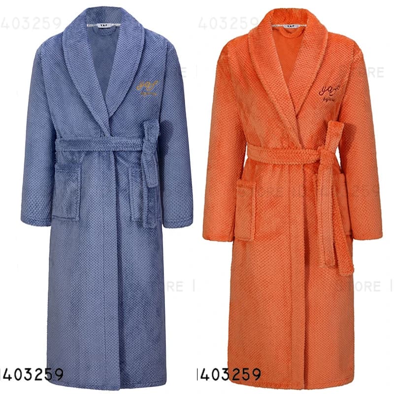 Plus Size 3XL Man Flannel Bathrobe Nightwear Thickness Hot Bathrobe Long Night Shirt Winter Coral Pile Casual Bedwear HomeWear Pigiama