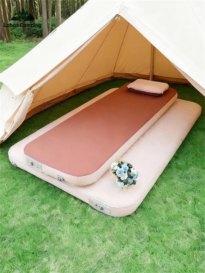 Lohascamping 2026 Materasso ad Aria Autogonfiabile Compatto Pieghevole, Tappetino da Campeggio per Tenda, Materasso 10cm con Pompa