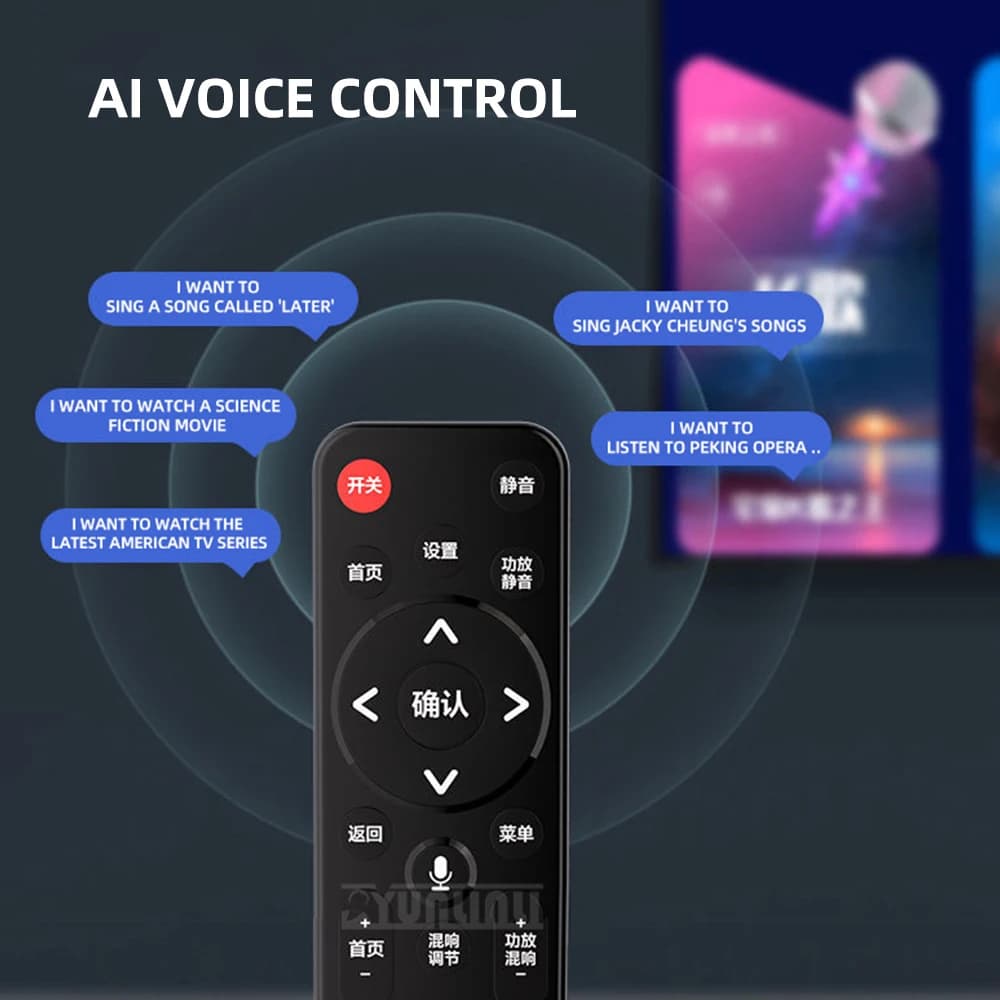 Intelligent Song Ordering Machine,Home KTV Sound Integrated Microphone, TV Karaoke Wireless Microphone For Home Singing