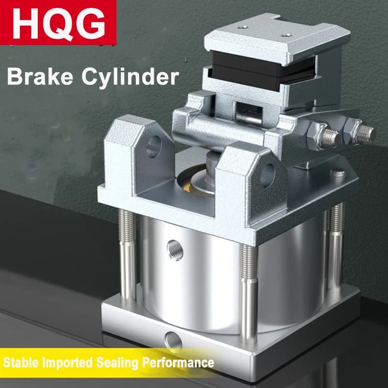 Brake Cylinder HQG-01 Small Pneumatic Cylinder Rodless Pneumatic Telescopic Cylinder Mechanical Arm Clamping Booster Cylinder