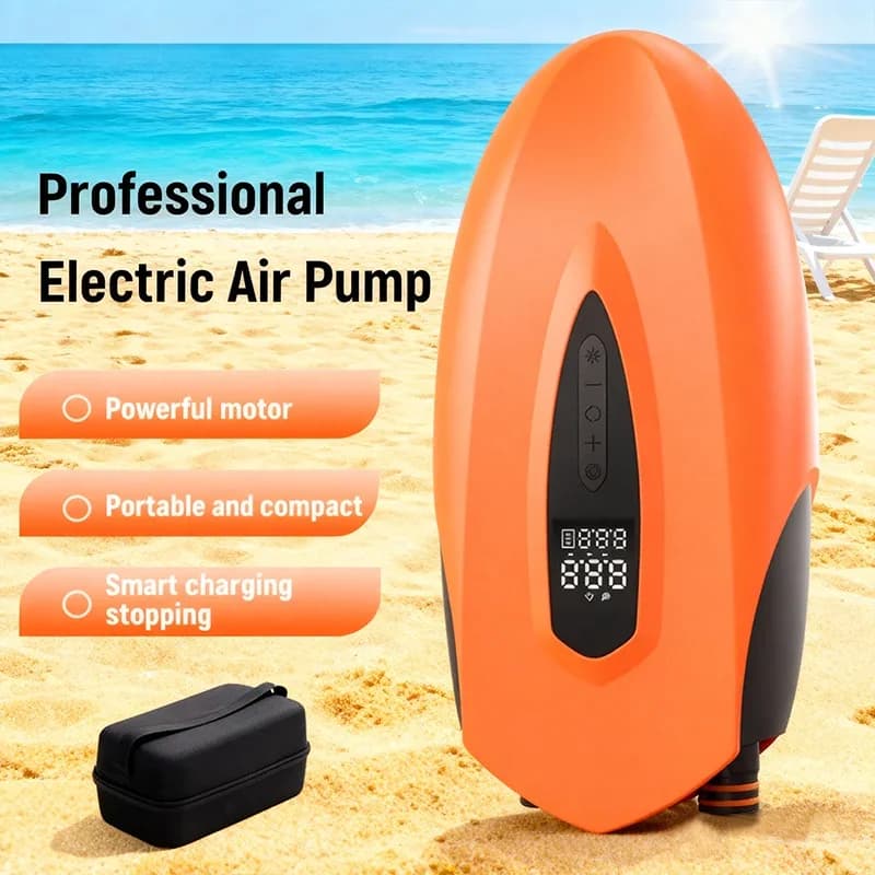 Pompa d'aria elettrica wireless ricaricabile Gonfiatore portatile ad alto volume Compressore d'aria per barche a doppia funzione per pompe gonfiabili SUP