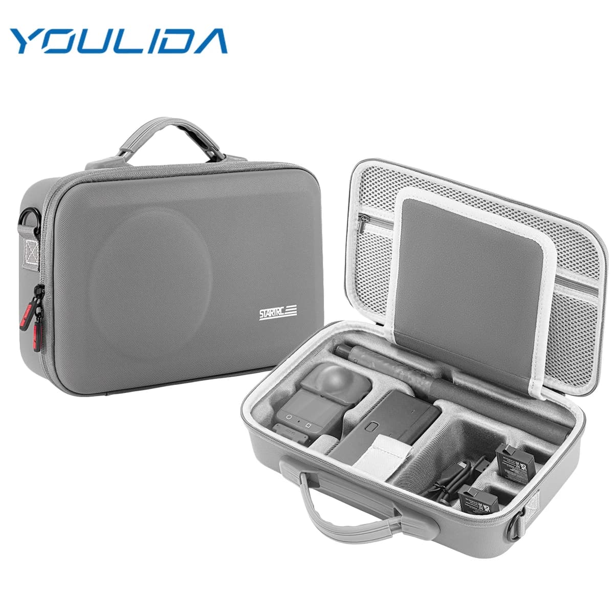 OSMO 360 2 Carrying Case PU Hard Bag Travel Shoulder Bag All-in-One Handbag For DJI Osmo 360 Street Photography Accessories