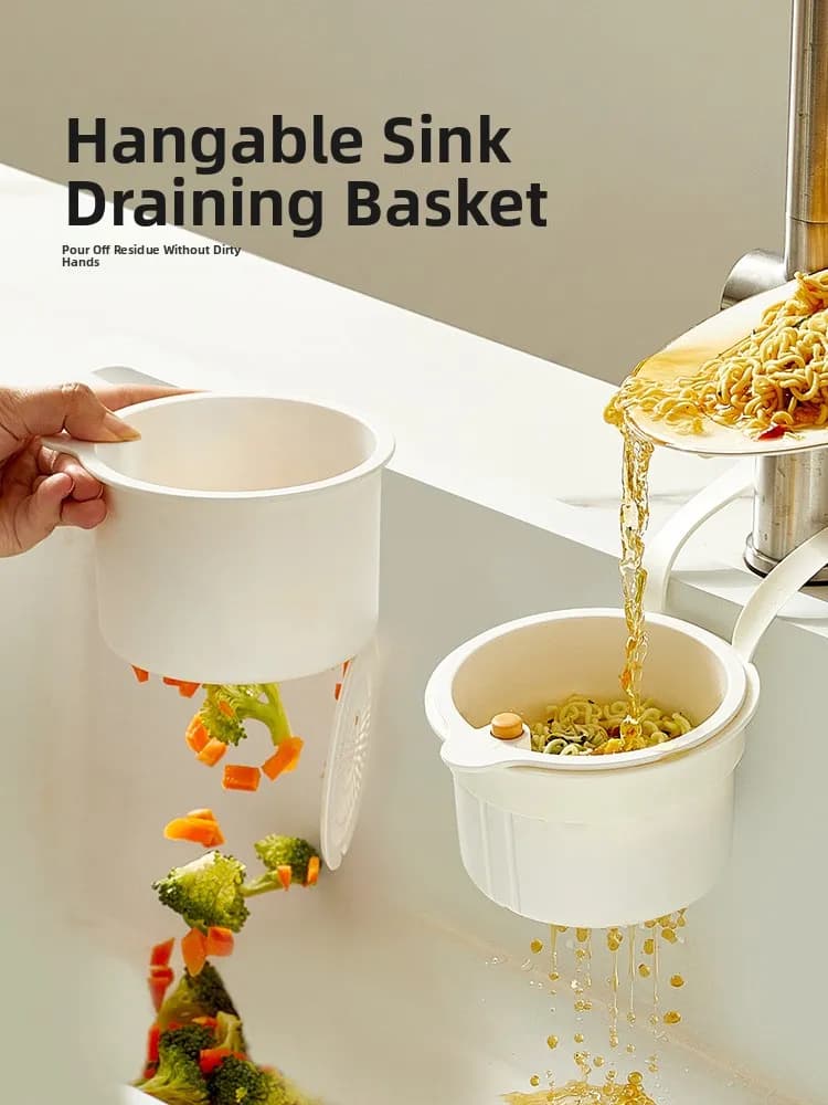 Cestello per lavello da cucina moderno per la casalinga, senza foratura, filtro per rifiuti di lavaggio piatti, portaoggetti da cucina, semplice e pratico