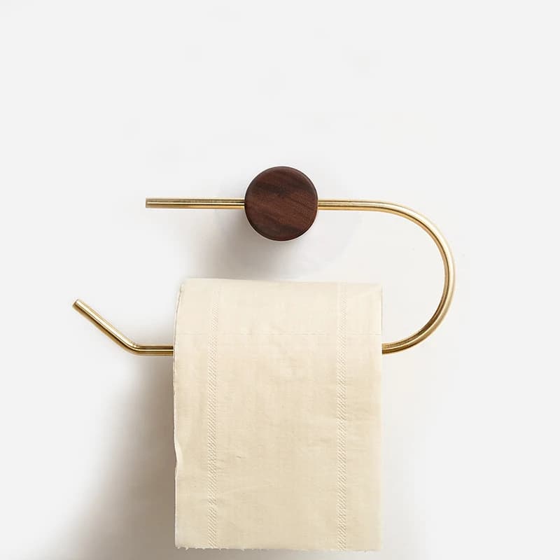 Porta fazzoletti Appendiabiti in ottone Decorazioni per il bagno nordico Portarotolo di carta igienica Appendiabiti per rotoli di carta