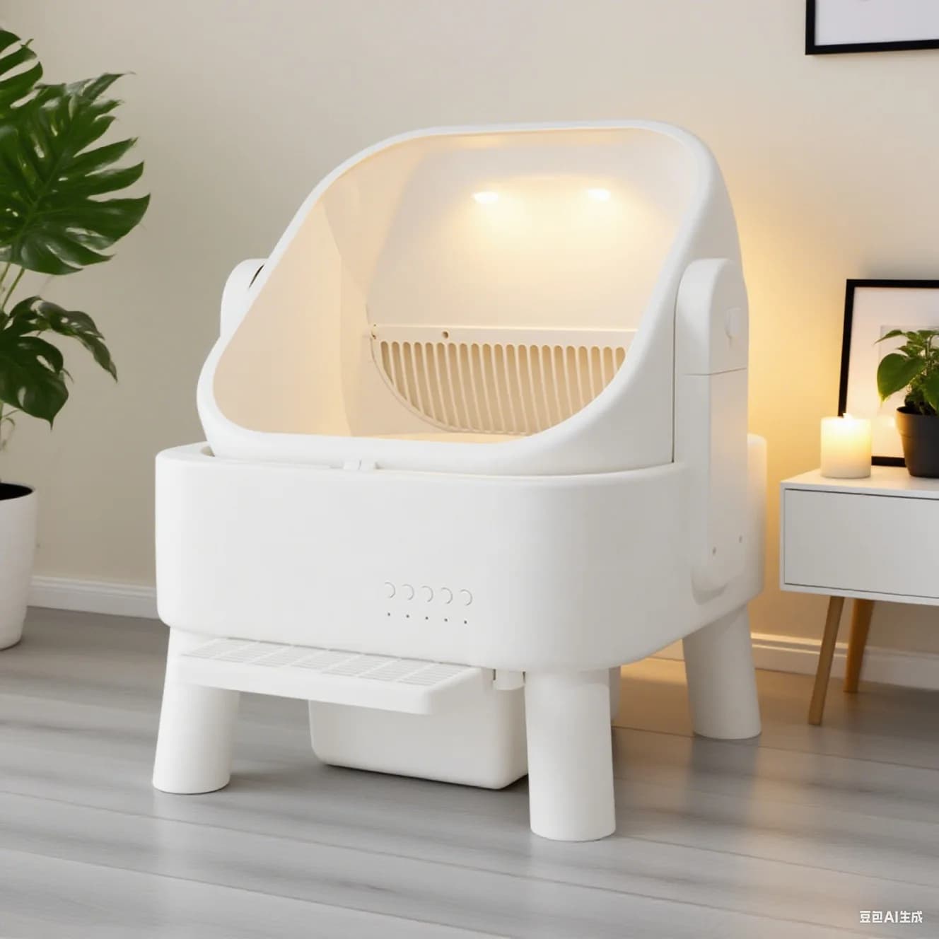 Top New Smart Fully Enclosed Cat Litter Box, Extra Large Anti-Splash Electric Kitty Toilet, Self-Cleaning for Indoor Cats