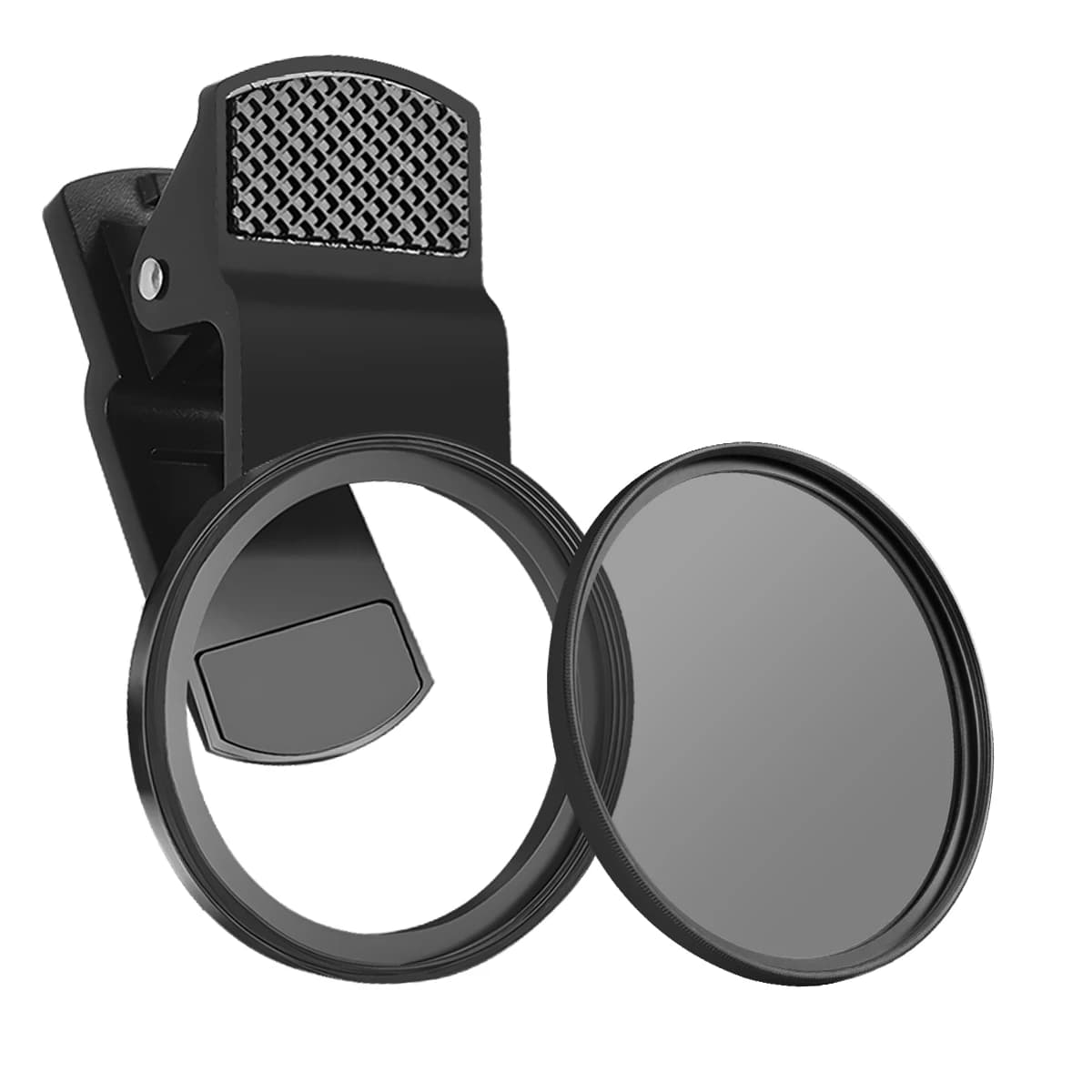 Support for 37 mm CPL GND Starlight Close Up Range macro + 4 lenses for smart iPhone ND8 soft white black