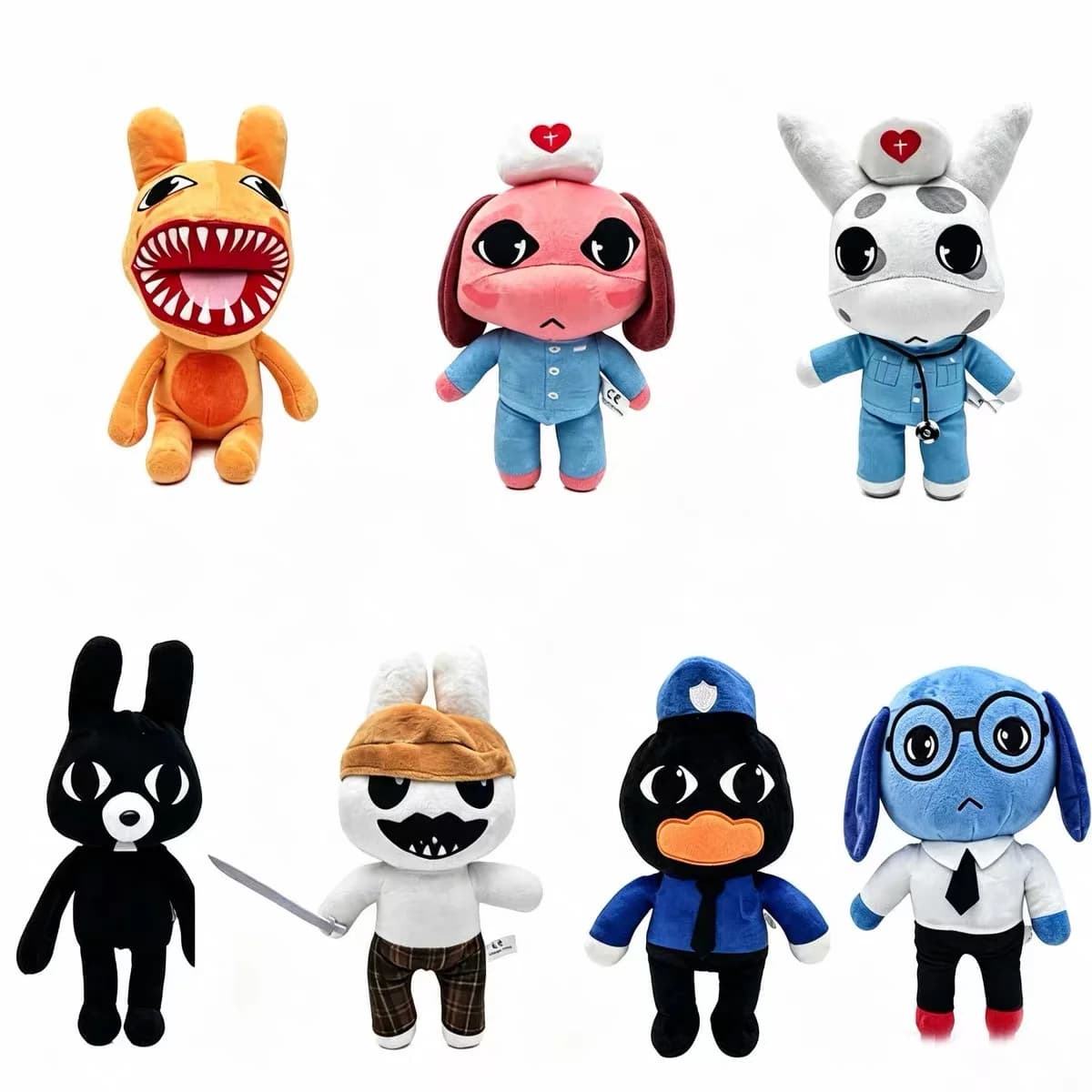 New Game Animal Hospital Plush Doll Toy Anime Horror Animal Hospital Anomaly Cat Dog Penguin Bunny Plushie Fans Collectible Gift