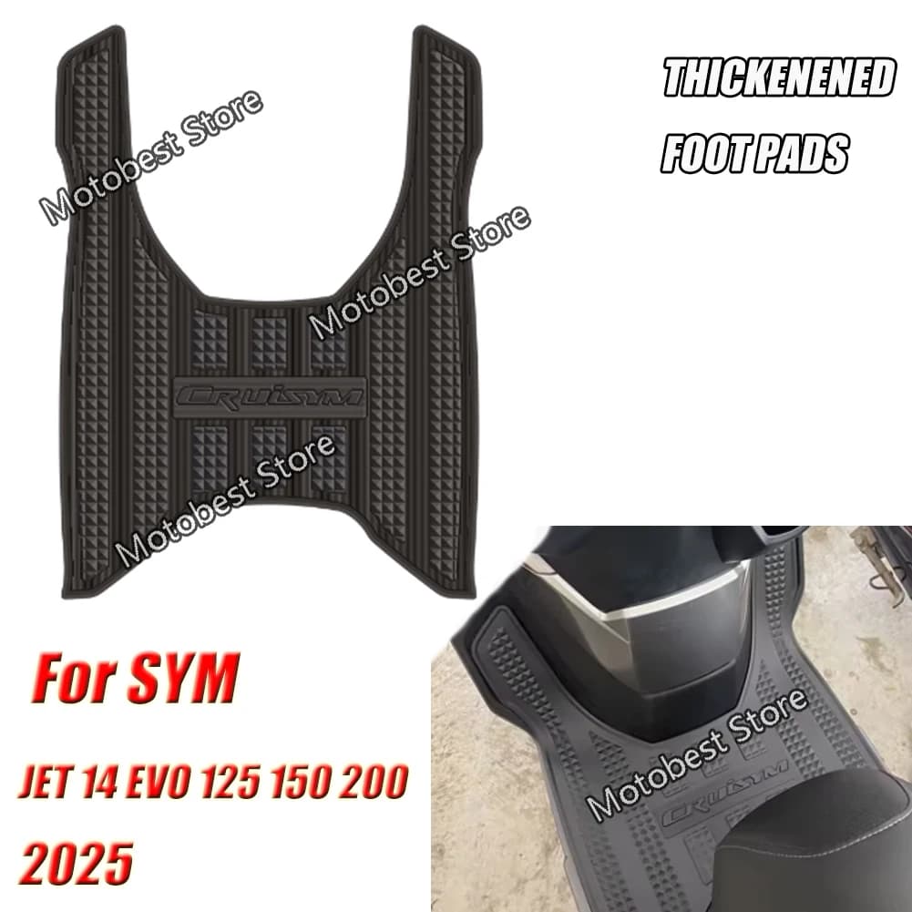 Moto Per SYM JET 14 EVO 125 150 200 CRUISYM 150 2025 Piastra Del Piede Bordo Pedali Poggiapiedi Poggiapiedi Copertura Zerbino Pad