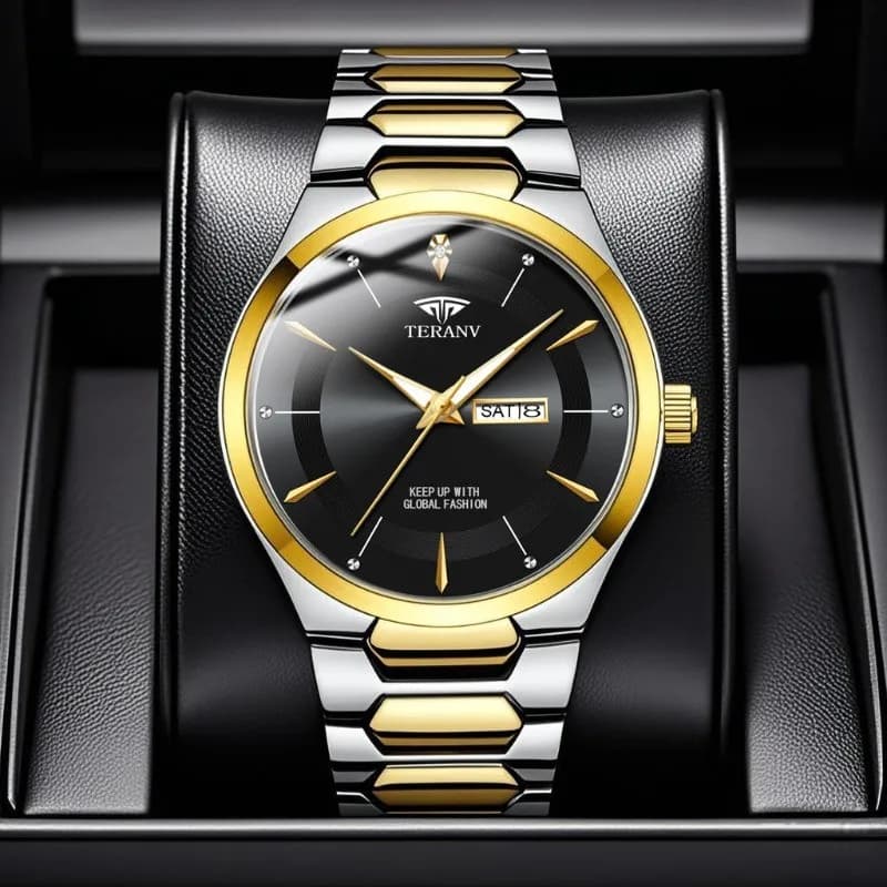 Orologio da Uomo, Orologio al Quarzo di Lusso alla Moda con Calendario Luminoso
