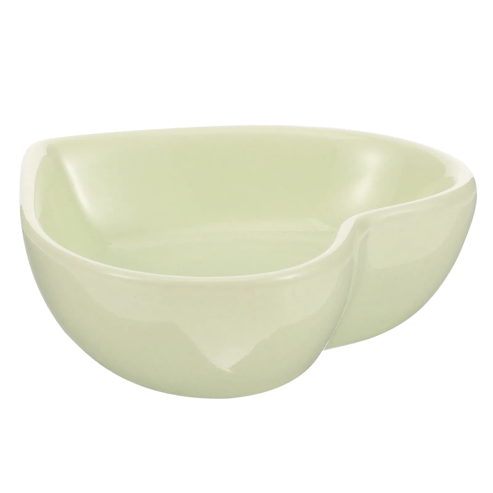 Heart Shaped Ceramic Hamster Bowl Smooth Surface Safe Wear Resistant Pet Food Dish for Hamsters Rabbits Squirrels Guinea Pigs