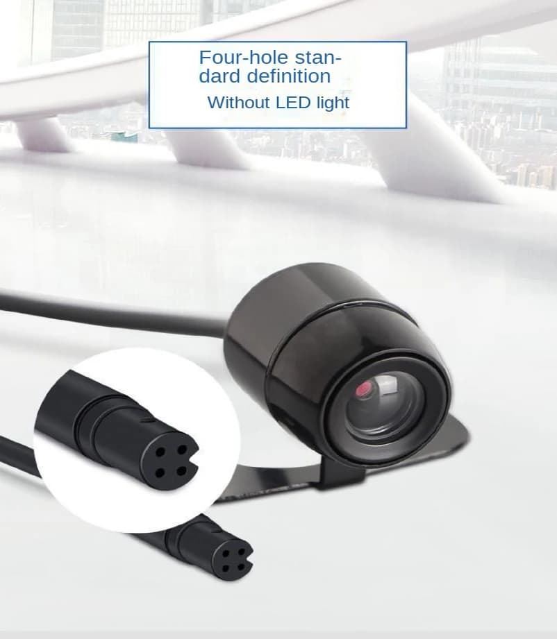 Visione notturna impermeabile vista posteriore montata su auto Visione notturna HD Registratore di guida con fori a 5 core/4 core Telecamera per retromarcia posteriore 1
