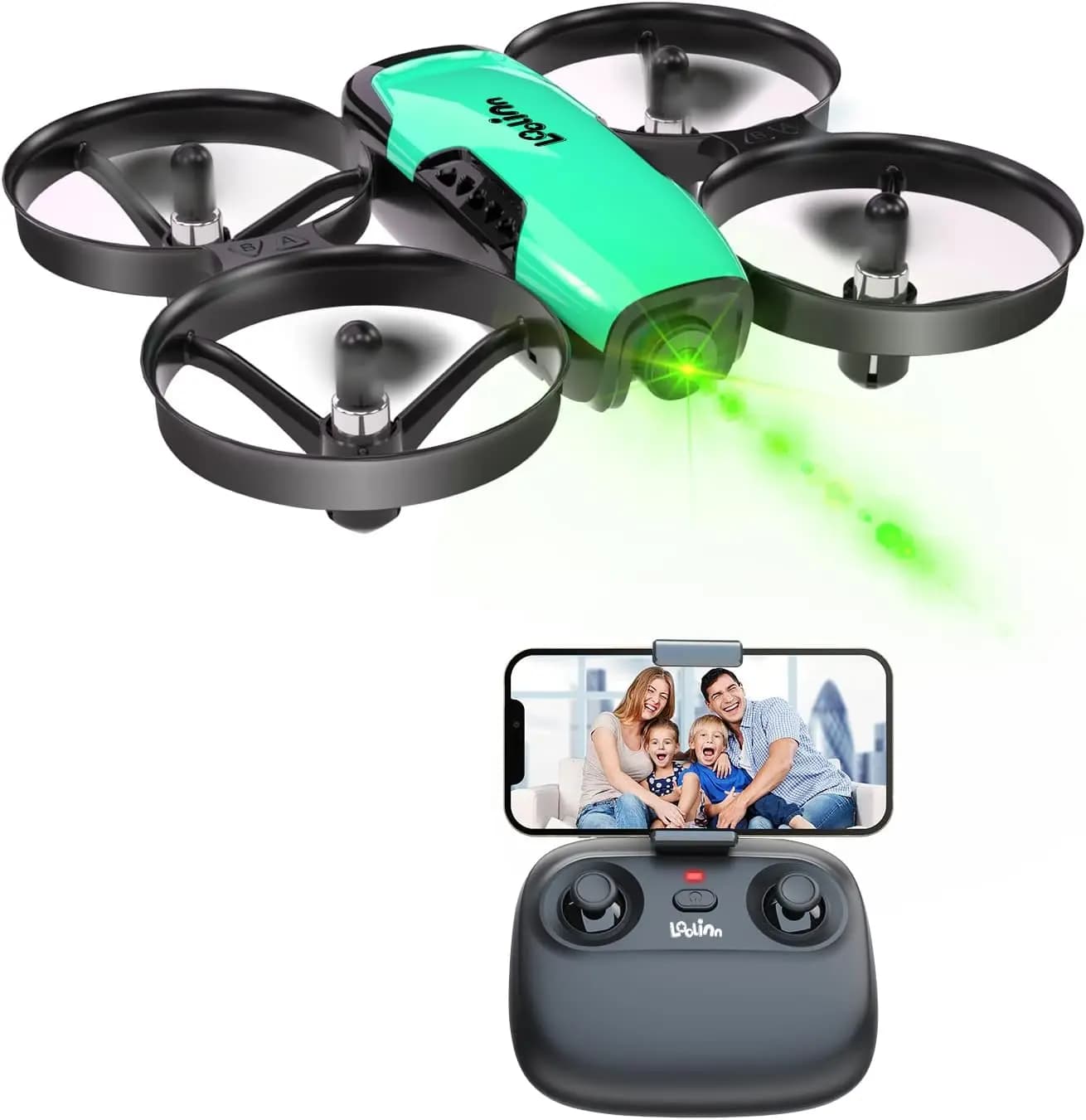 Mini Drone for Kids with Camera - Safe, Easy to Fly, Adjustable 90° Camera, Perfect Gift for Boys & Girls