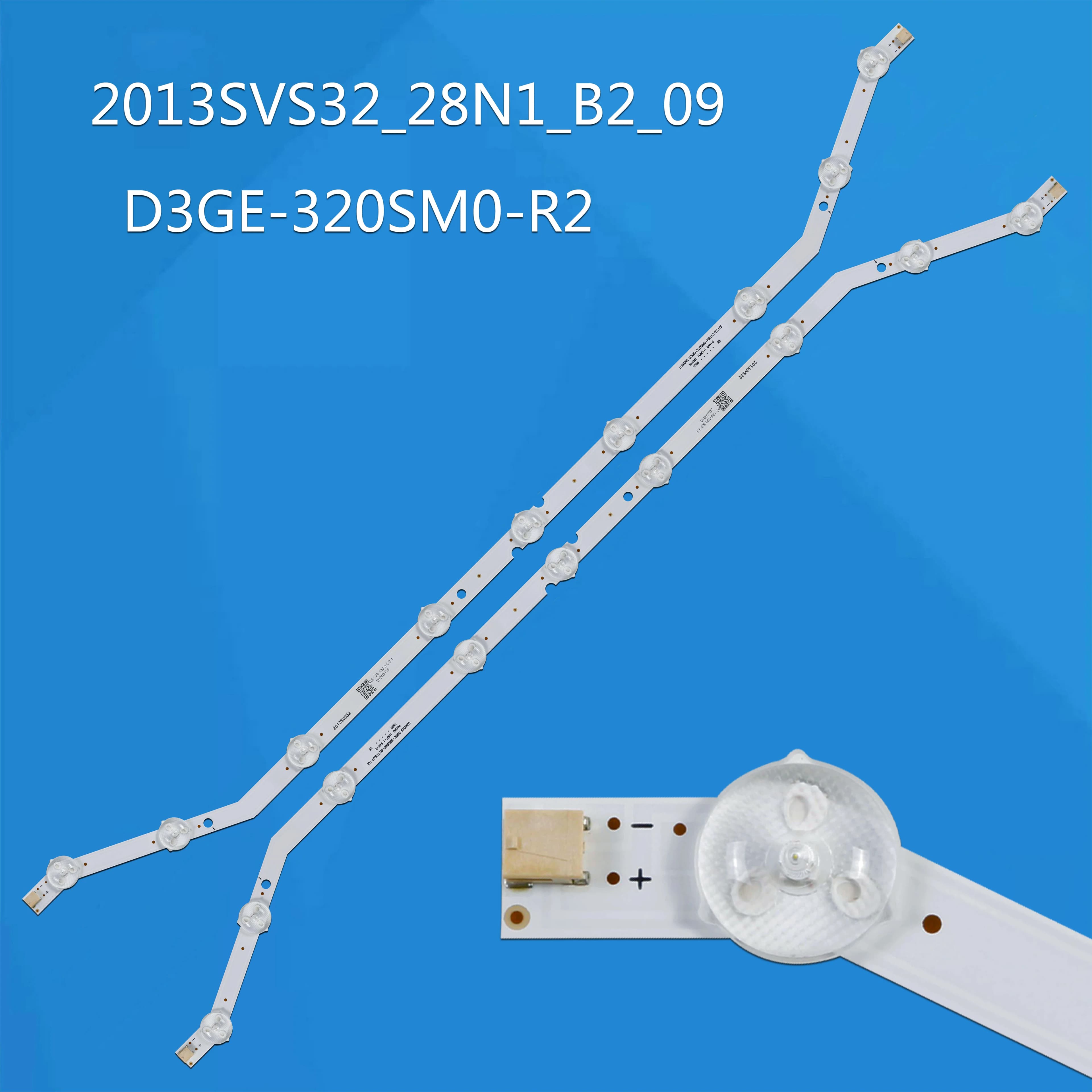 NUOVA striscia di retroilluminazione a LED da 2 pezzi per UE32EH4300 UN32F4030 UN32FH4303 UN32FH5205 LH32EDDPLGV HG32EB460GW DF320AGH-R2 CY-DH032AGE1VH