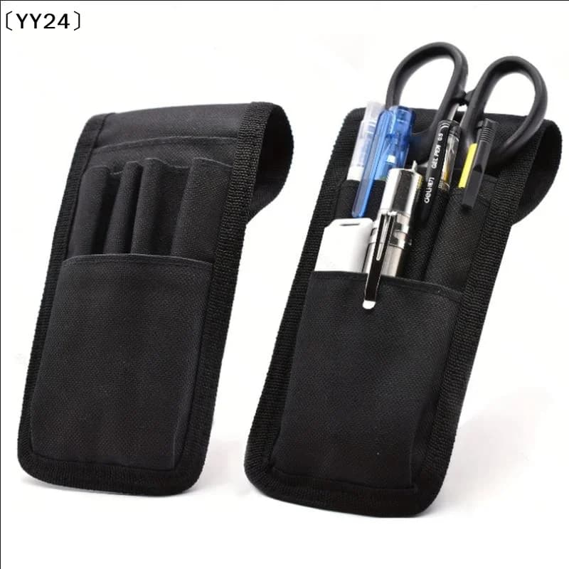 1Pcs Durable Oxford Cloth Black Multi-Pocket Tool Belt Pouch Bag For Portable Electrician Tools Pen Scissors Organizer〔YY24〕