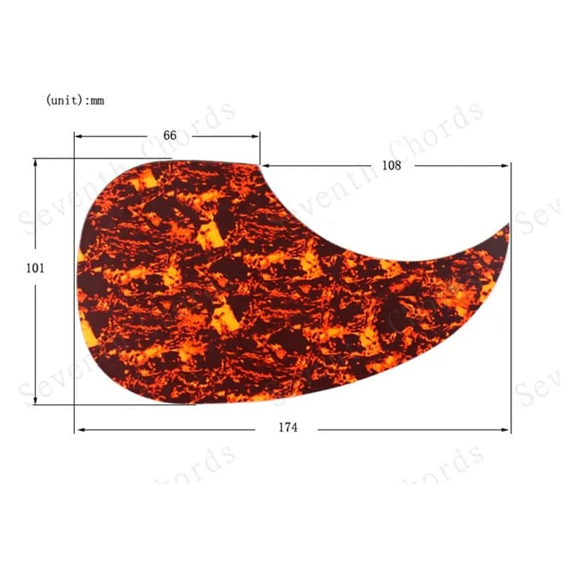 10 pezzi bianco nero rosso 40 "41" chitarra acustica folk battipenna pick guard piastra antigraffio accessori per chitarra