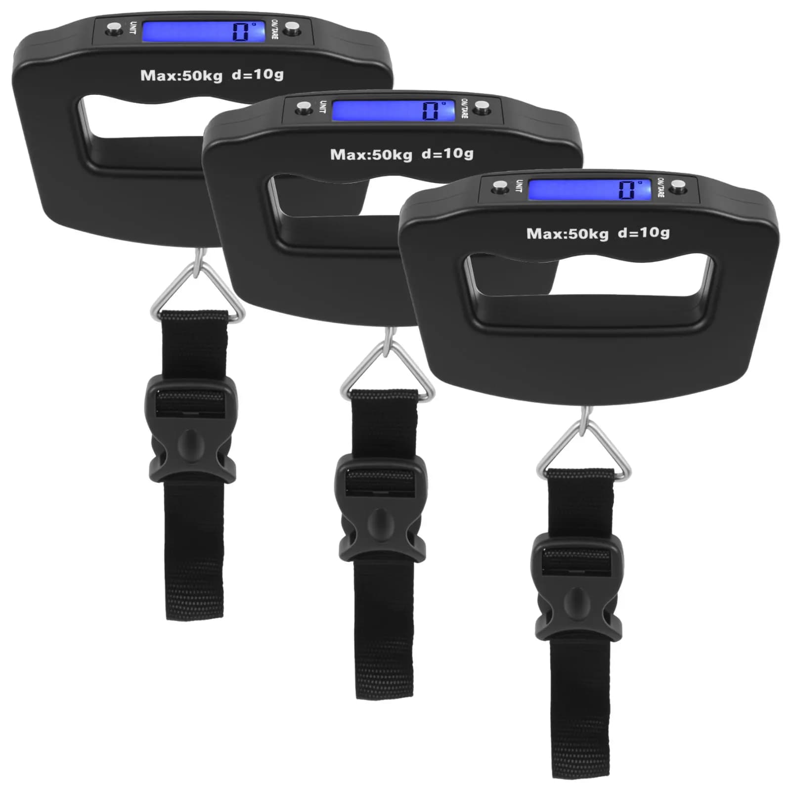 LCD Digital Luggage Balance Portable Electronic Budget Accurate 50kgX10g Mini Suspended Balance Bag Weight Tool for Travel