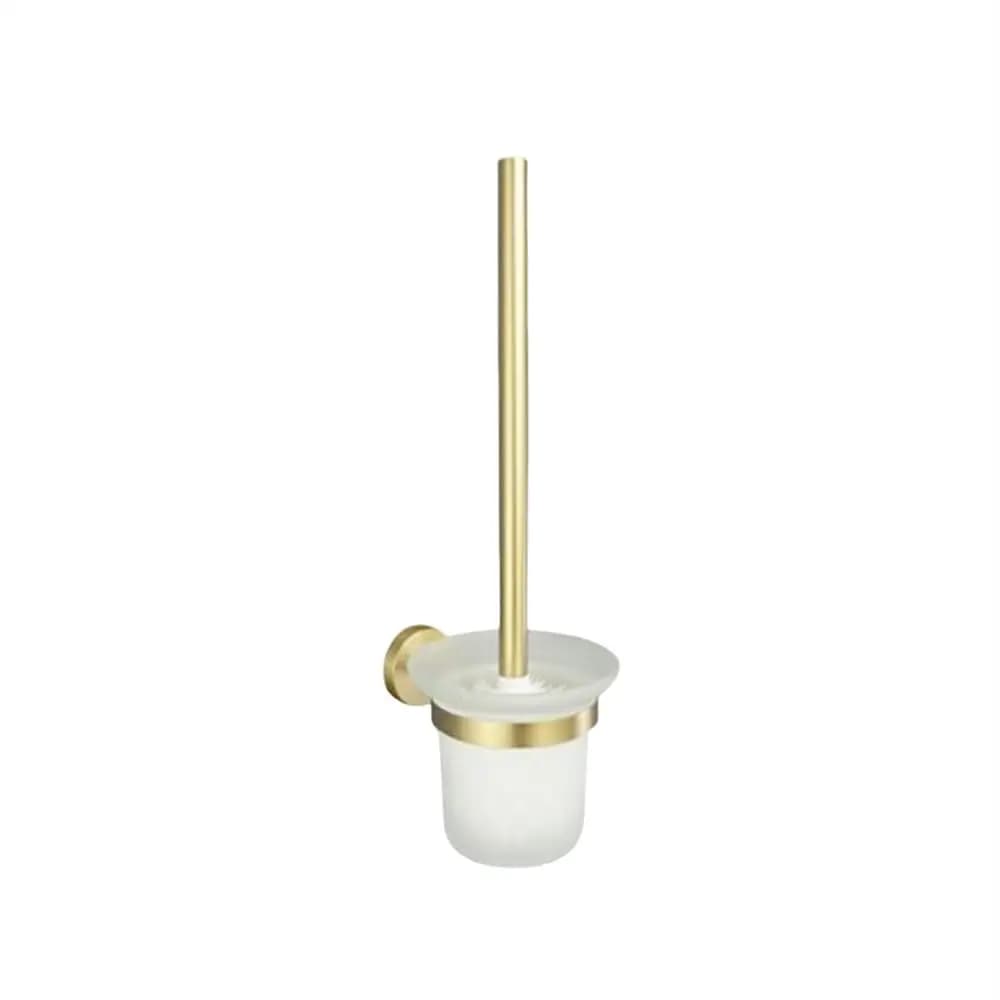 Set di Accessori per Bagno in Acciaio Inox Spazzolato Oro: Porta Asciugamani, Porta Carta Igienica, Porta Scopino, Personalizzabile