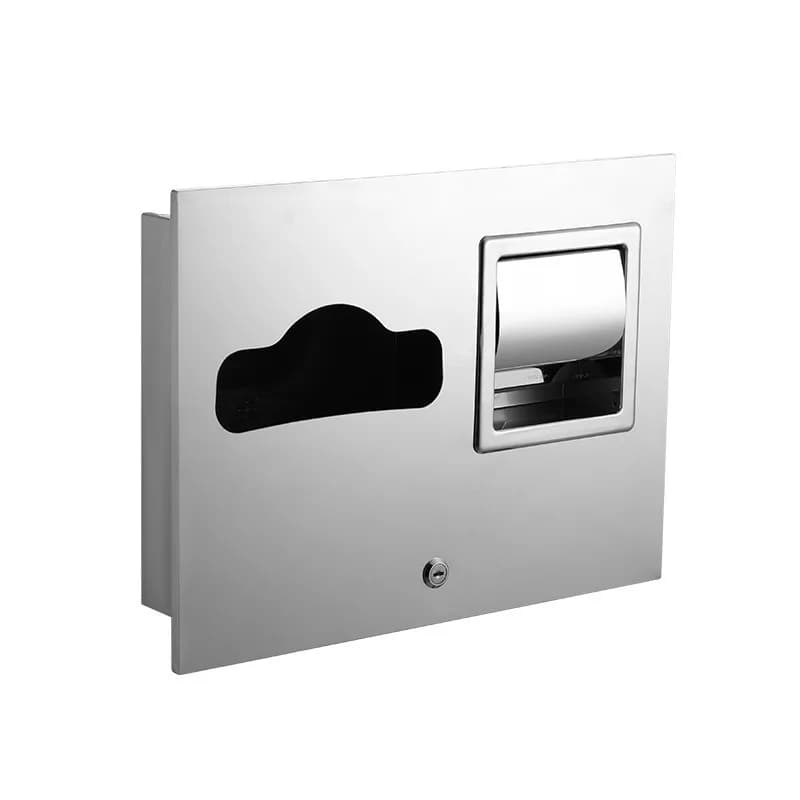 Porta carta igienica da parete per WC in acciaio inossidabile 304 Porta carta igienica per cuscino per sedile WC