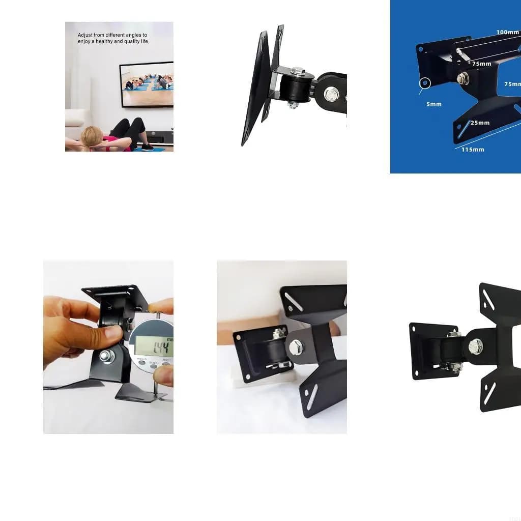 Supporto da parete regolabile a movimento completo 193A per LED da 14-24 pollici e supporto per monitor che offre visiva