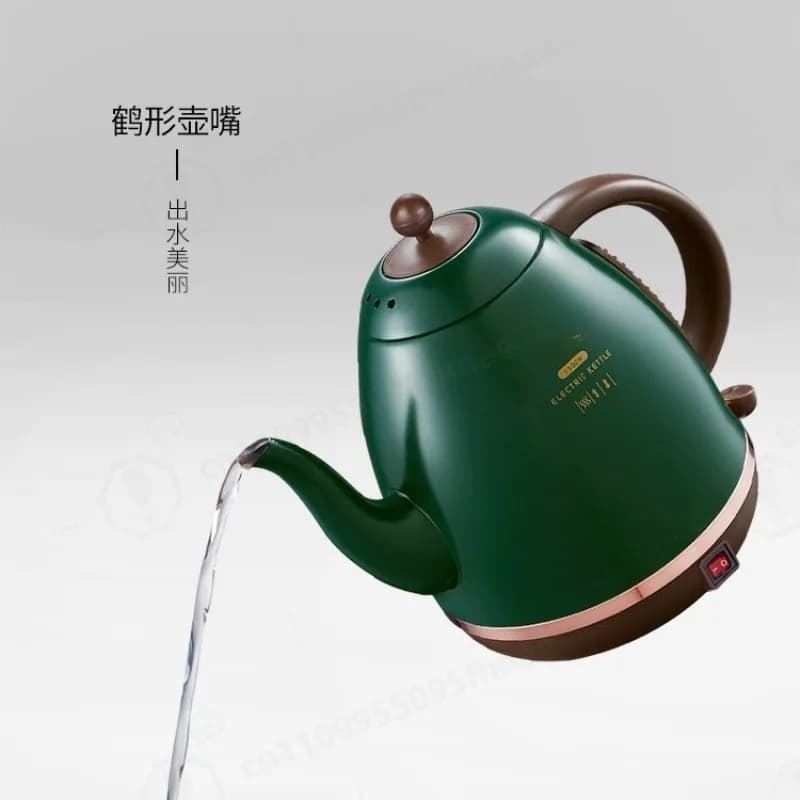 Retro 1.2L Gooseneck Electric Kettle Thermostatic Coffee Tea Pot