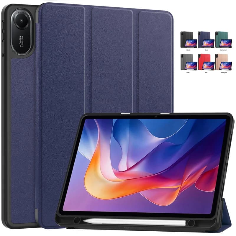 Per Xiaomi Redmi Pad 2 Custodia con portapenne Custodia magnetica in pelle TPU con supporto pieghevole posteriore Smart Cover per Funda Redmi Pad 2 Custodia 2025