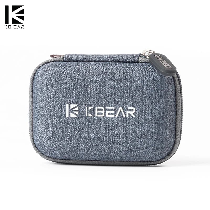 KBEAR High-end Fabric Case Earphone Headset Accessories Portable Earbuds Case Storage Package Bag With TRI I3 Pro Headphone IEM