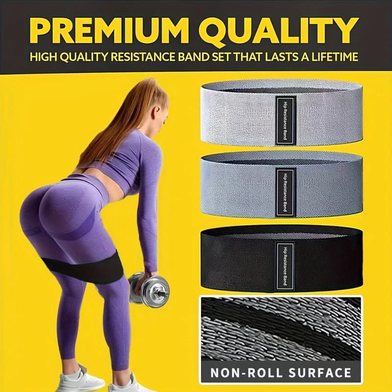 Fasce Elastiche per Glutei e Cosce, Bande di Resistenza per Allenamento, Cerchi Elastici per Squat, Strisce Fitness per Yoga e Palestra