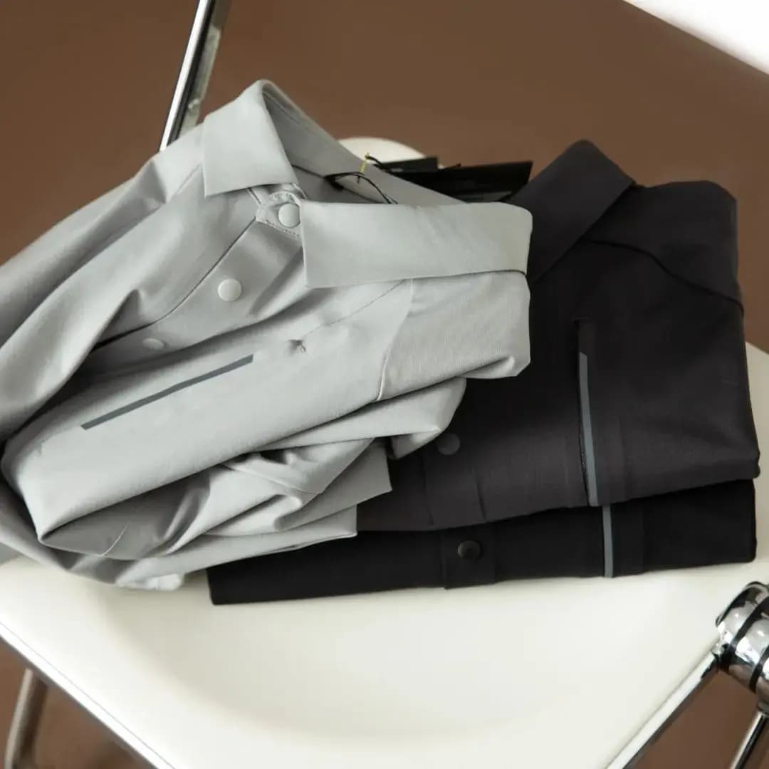 Maglia Sportiva Seamless Glue Outdoor da Uomo, a Maniche Lunghe, Traspirante, con Colletto, per Ciclismo, Escursionismo e Sport Casual