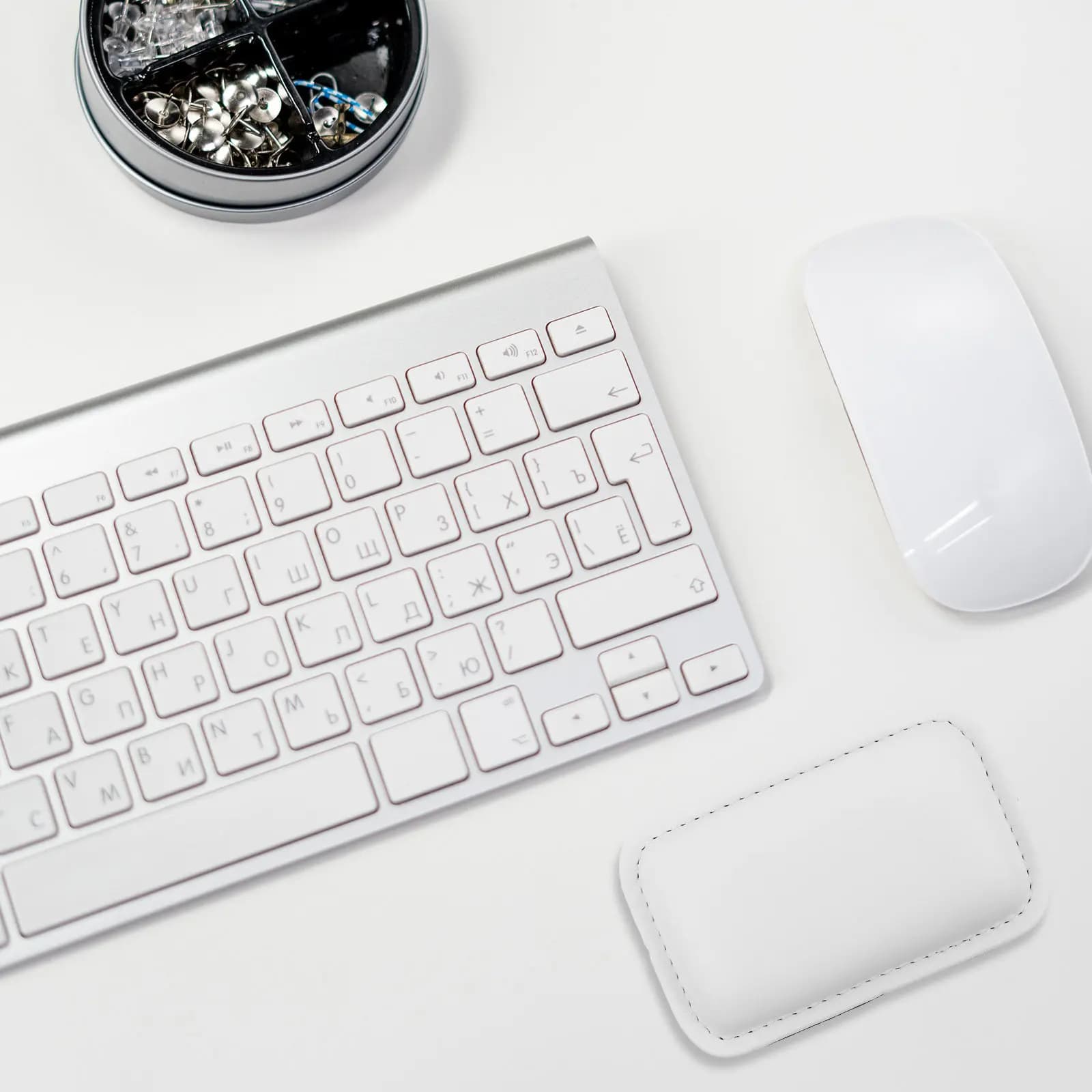 Supporto per Polso Ergonomico per Mouse e Tastiera, Cuscinetto Antiscivolo per Computer e Laptop, Uso Prolungato