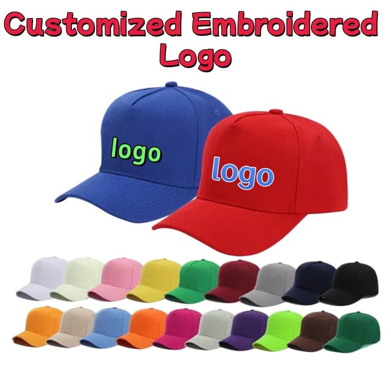Cappellini da Baseball Personalizzati con Logo Ricamato Mao Qing, Set da Cinque Pezzi, Cappelli alla Moda con Visiera per Uomo e Donna, Protezione Solare
