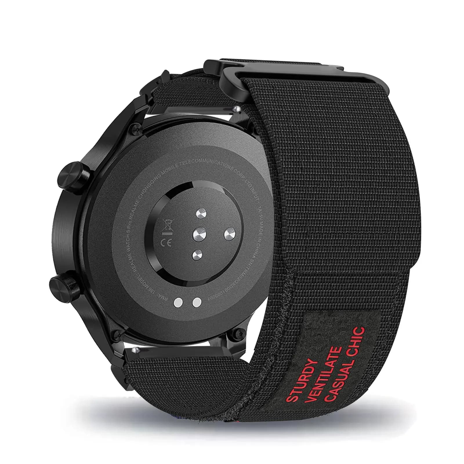 Cinturini in nylon con velcro per Realme Watch 3 Pro/Watch 3/Watch 2/Watch 2 Pro/Watch S/Watch S Pro per uomo e donna