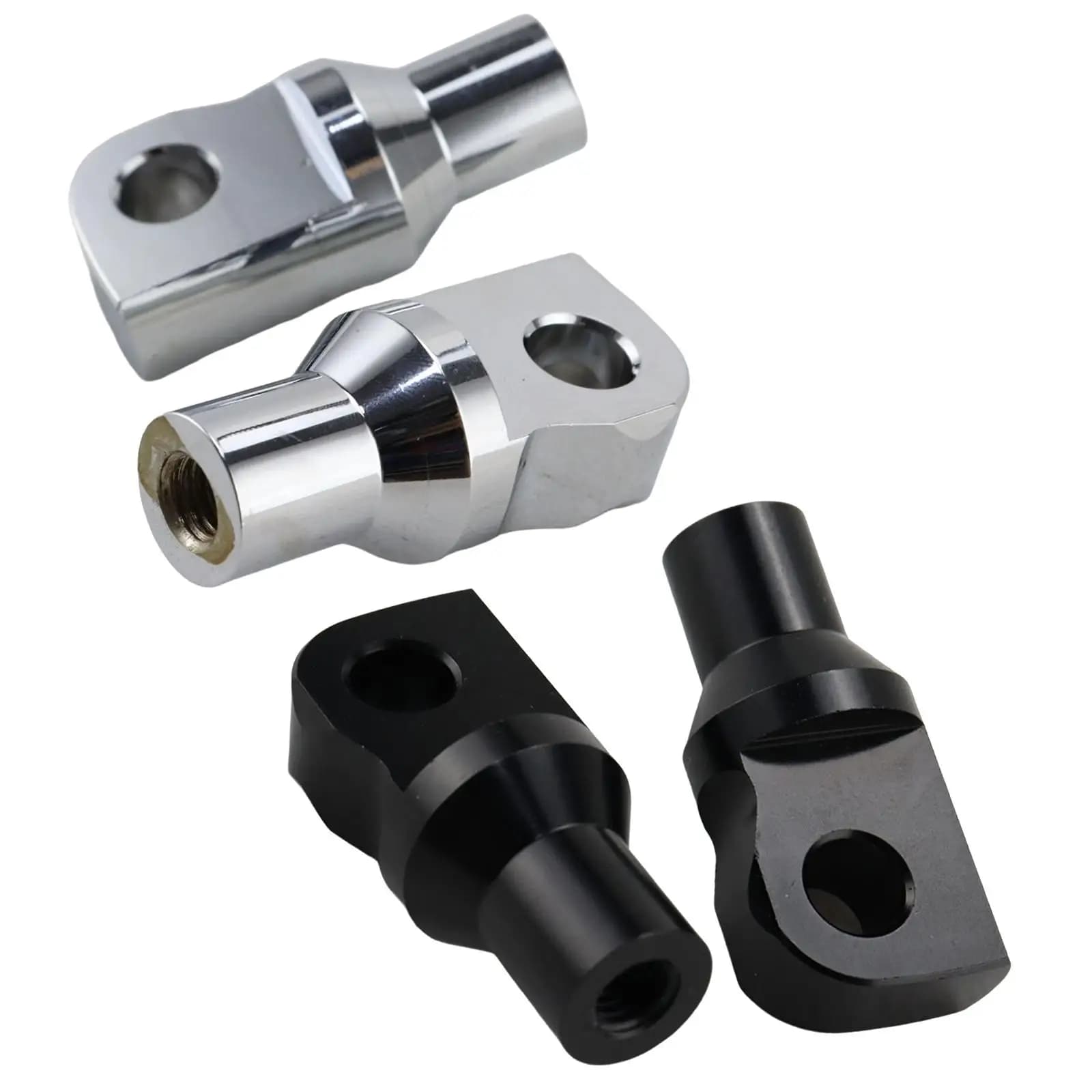 Aluminum Foot Pegs Mount Adapter Mounting Bolt Set for Motorbike Footrest Kit for Honda CB