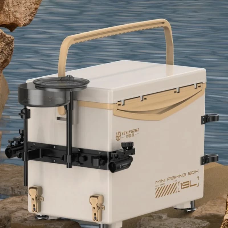 Small ultralight fishing boxes Legs with portable adjustable bracket Fishing equipment boxes Multifunctional equipment for fish equipment