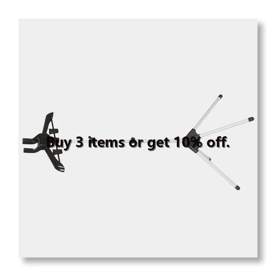 ✼Display Stand Clothes Hanger Garment Foldable Tripod Steamer Rack Cloths Iron Hanging Stand Clothing Drying Rack Black