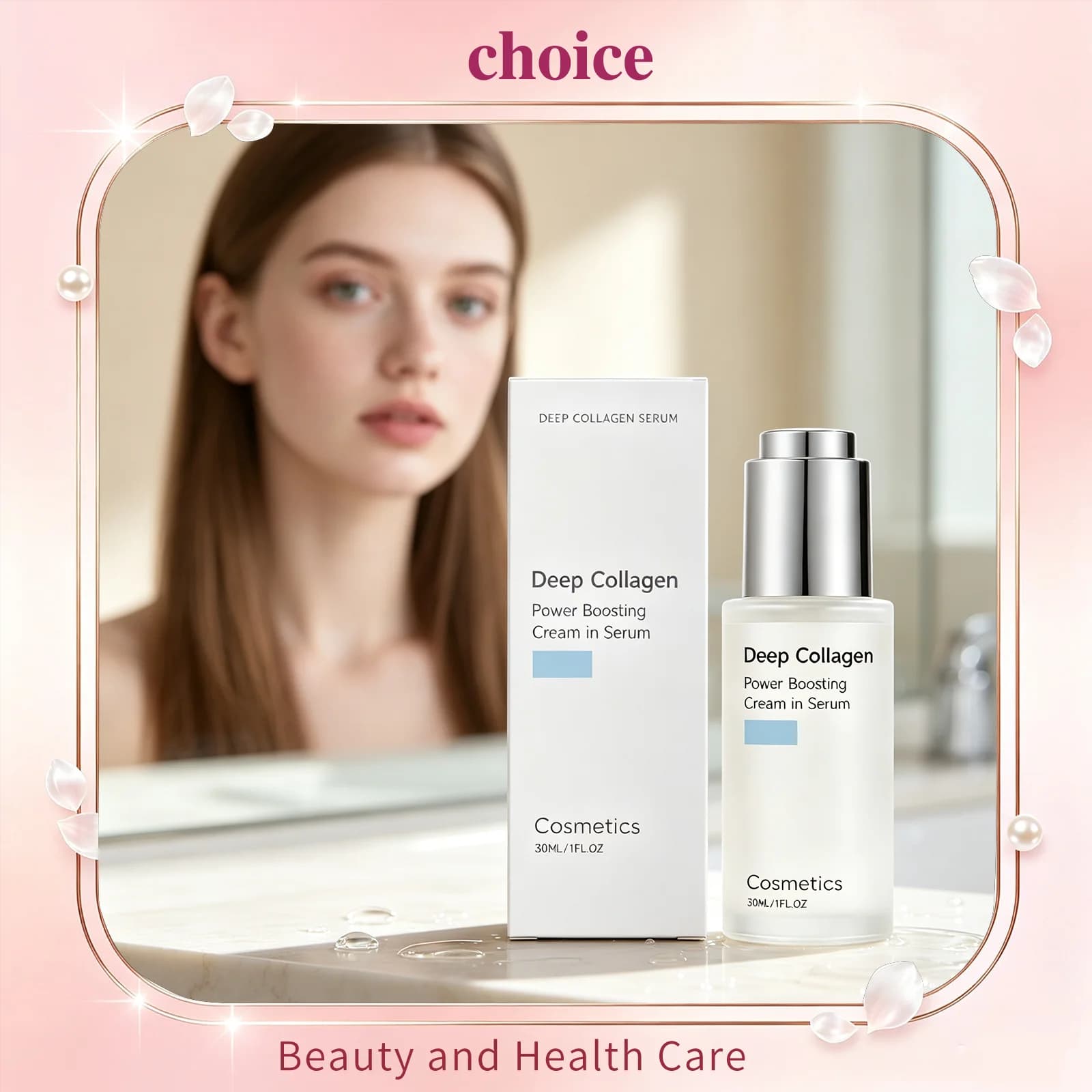Deep Collagen Serum Lifting Facial Rejuvenation Enhanced Skin Elasticity Lightweight Gentle Pore Refining Facial Skin Care Serum