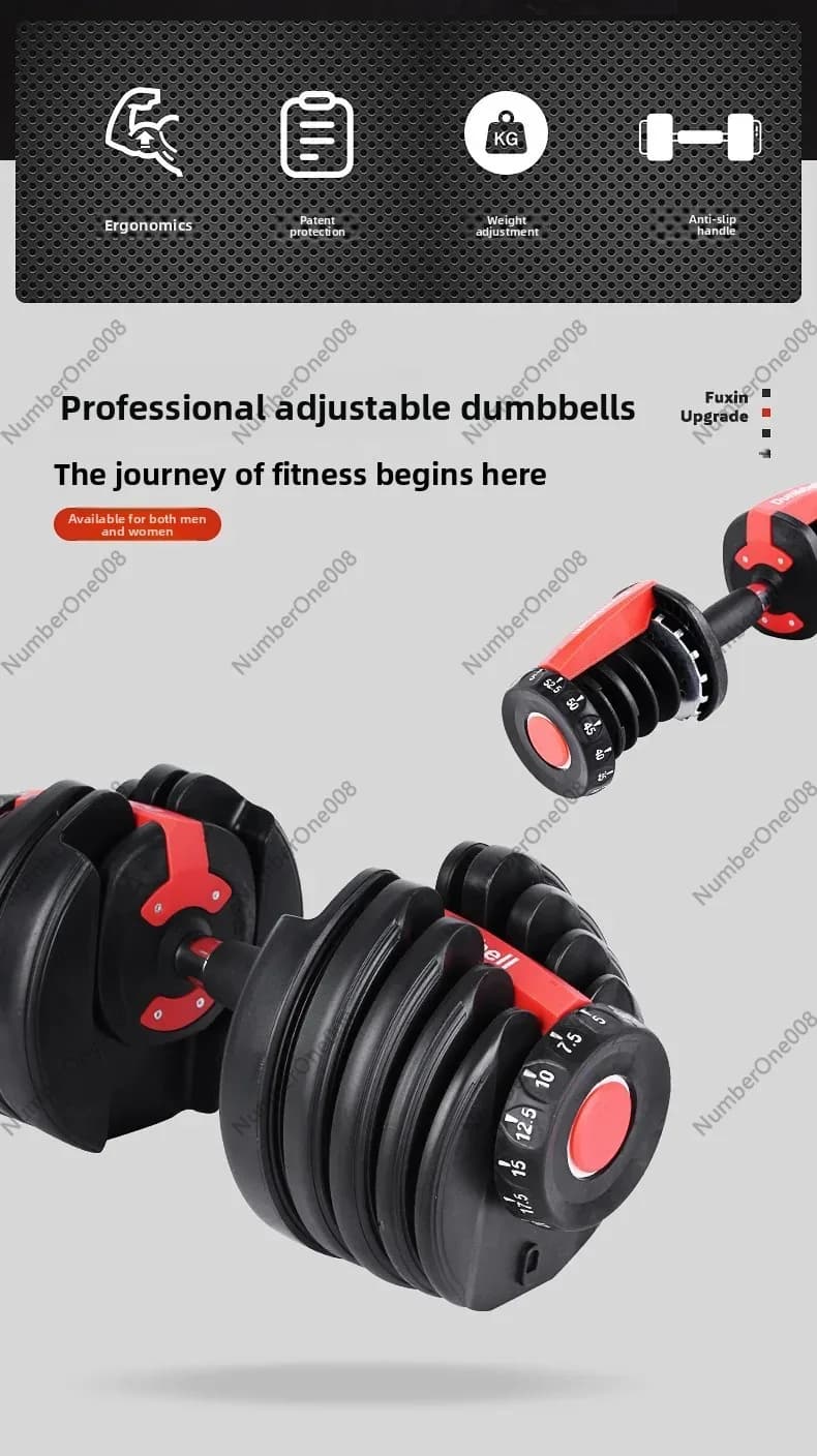 Maniglia Regolabile per Pesi da 24kg, 40kg, 52.5lb, 90lb per Allenamento di Forza e Fitness