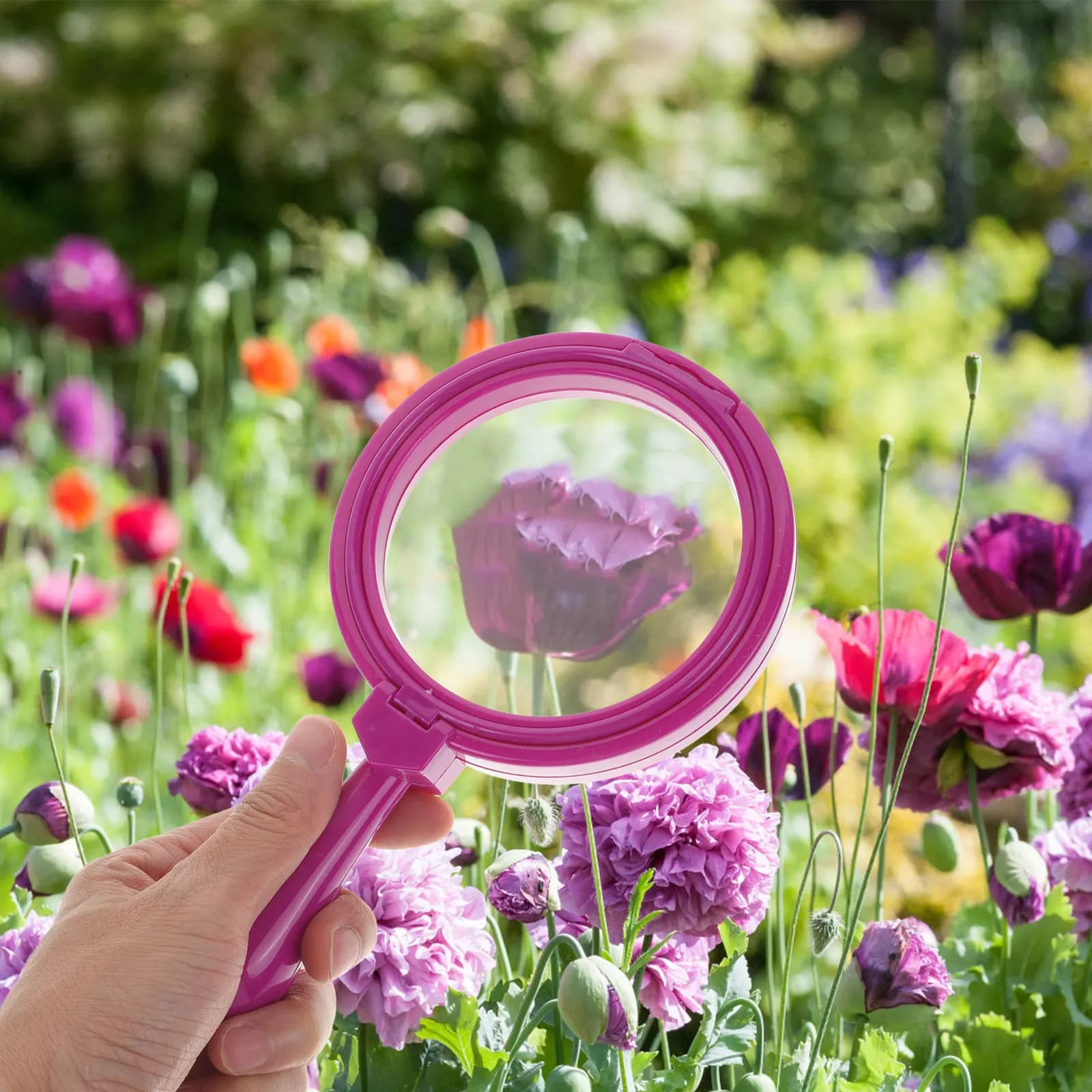 Kids Magnifying Glass Portable Handheld Magnifier for Children Nature Discovery Outdoor Learning Tool Encourages Observation