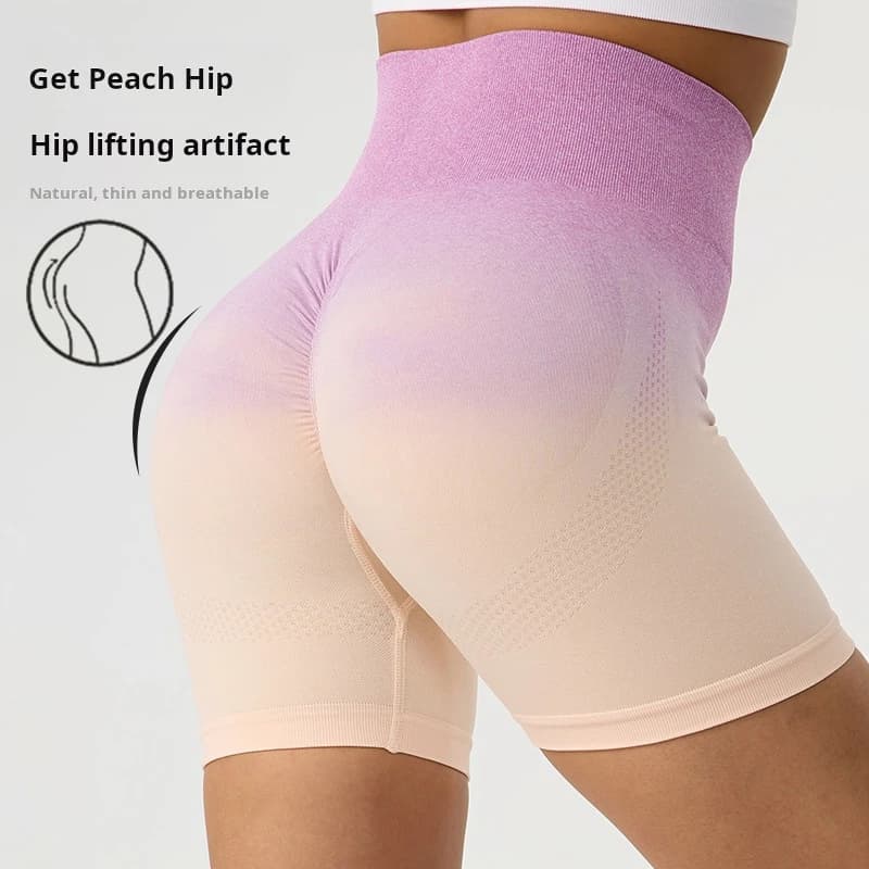 Women's Sports Shorts Seamless Fishing Yoga Shorts Leggings High Life Shorts Fast Drying Cycling Gym Pants