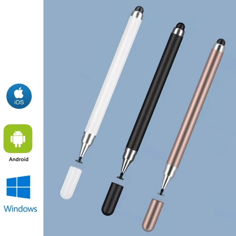 Penna Stilo per Tablet e Schermo Touch 2 in 1, Penna Capacitiva per iPhone iPad Tablet, Matita Touch per Cellulari e Telefoni Android