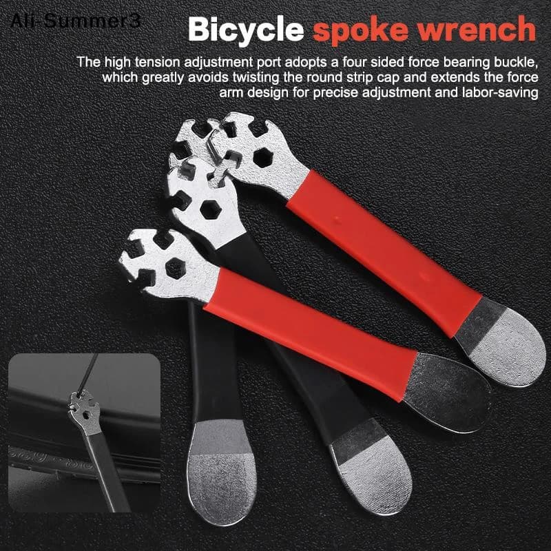 【Gy6】【A6t】1Pcs Wheels Tension Correction Repair Tools Bicycle Steel Spoke Wrench Rim Adjustment Tool Tensioner