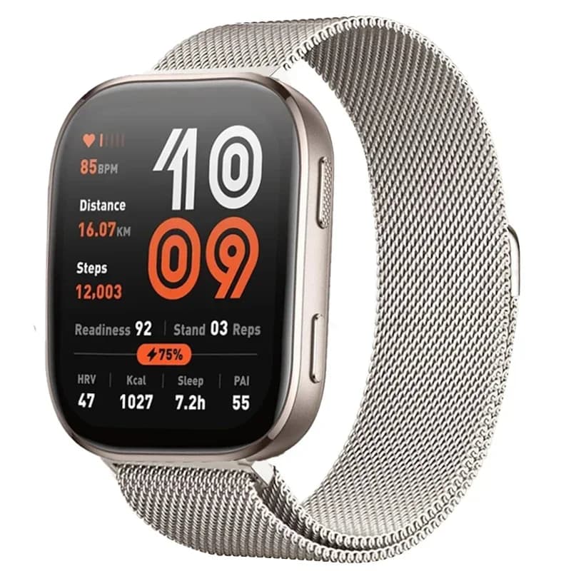 Cinturino ad anello milanese per Amazfit bip 6-5-3/u/pro Sport 20mm/22mm Bracciale per Amazfit GTS 4/3/2/2e/4 Mini/GTR 4/3/3 Pro/2/2e band